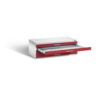 C+P Flachablageschrank Serie 7100_7200, H420xB1100xT765mm
