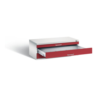 C+P Flachablageschrank Serie 7100_7200, H420xB1100xT765mm