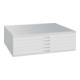 C+P Flachablageschrank Serie 7100_7200, H420xB1350xT960mm, 7035/7035-1