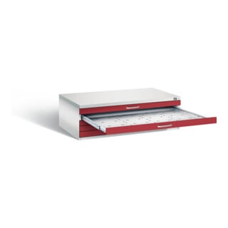 C+P Flachablageschrank Serie 7100_7200, H420xB1350xT960mm