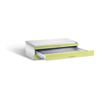 C+P Flachablageschrank Serie 7100_7200, H420xB1350xT960mm
