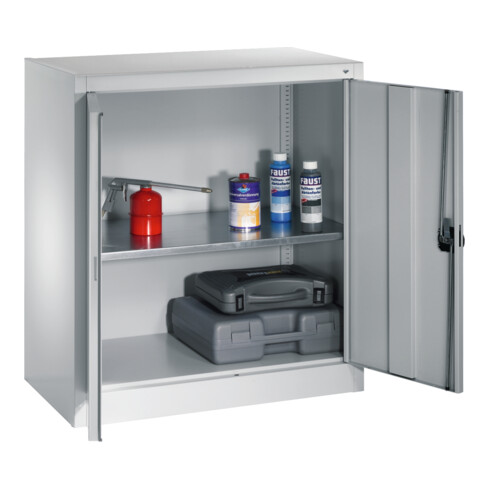 C+P Flügeltürenschrank Serie 13, H1000xB935xT400mm, 7035/7035