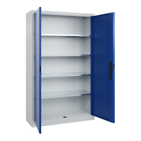 C+P Flügeltürenschrank Serie 89, 1950x1200x400mm, 7035/5010