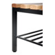 C+P Garderobenbank Basic mit Schuhrost, H1650xB1000xT403mm, Schwarzgrau/Buche-4