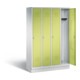 C+P Garderobenschrank Classic, H1800xB1190xT500mm, Front Viridingrün, Korpus Lichtgrau (8020-40)-1