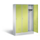 C+P Garderobenschrank Classic, H1800xB1200xT500mm, Front Viridingrün, Korpus Lichtgrau (8020-32)-1
