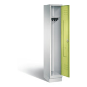 C+P Garderobenschrank Classic, H1800xB320xT500mm, Front Viridingrün, Korpus Lichtgrau (8020-10)