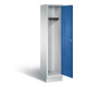 C+P Garderobenschrank Classic, H1800xB420xT500mm, Front Enzianblau, Korpus Lichtgrau (8020-12)-1