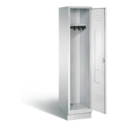 C+P Garderobenschrank Classic, H1800xB420xT500mm, Front Lichtgrau, Korpus Lichtgrau (8020-12)
