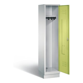 C+P Garderobenschrank Classic, H1800xB420xT500mm, Front Viridingrün, Korpus Lichtgrau (8020-12)