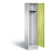 C+P Garderobenschrank Classic, H1800xB420xT500mm, Front Viridingrün, Korpus Lichtgrau (8020-12)