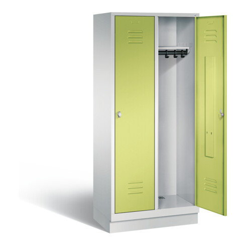 C+P Garderobenschrank Classic, H1800xB810xT500mm, Front Viridingrün, Korpus Lichtgrau (8020-22)