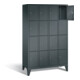 C+P Garderobenschrank Classic, H1850xB1190xT500mm, Front Anthrazitgrau, Korpus Anthrazitgrau (8010-404)-1
