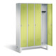 C+P Garderobenschrank Classic, H1850xB1190xT500mm, Front Viridingrün, Korpus Lichtgrau (8010-40)-1