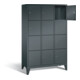 C+P Garderobenschrank Classic, H1850xB1200xT500mm, Front Anthrazitgrau, Korpus Anthrazitgrau (8010-324)-1