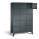 C+P Garderobenschrank Classic, H1850xB1200xT500mm, Front Anthrazitgrau, Korpus Anthrazitgrau (8010-325)-1