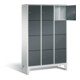 C+P Garderobenschrank Classic, H1850xB1200xT500mm, Front Anthrazitgrau, Korpus Lichtgrau (8010-324)-1