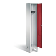 C+P Garderobenschrank Classic, H1850xB320xT500mm, Front Rubinrot, Korpus Lichtgrau (8010-10)
