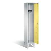 C+P Garderobenschrank Classic, H1850xB320xT500mm, Front Schwefelgelb, Korpus Lichtgrau (8010-10)-1