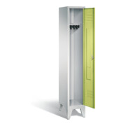 C+P Garderobenschrank Classic, H1850xB320xT500mm, Front Viridingrün, Korpus Lichtgrau (8010-10)