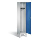 C+P Garderobenschrank Classic, H1850xB420xT500mm, Front Enzianblau, Korpus Lichtgrau (8010-12)-1