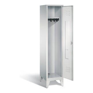 C+P Garderobenschrank Classic, H1850xB420xT500mm, Front Lichtgrau, Korpus Lichtgrau (8010-12)