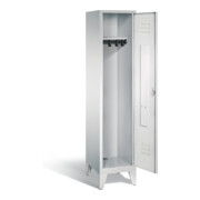 C+P Garderobenschrank Classic, H1850xB420xT500mm, Front Lichtgrau, Korpus Lichtgrau (8010-12)