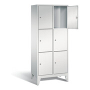 C+P Garderobenschrank Classic, H1850xB810xT500mm, Front Lichtgrau, Korpus Lichtgrau (8010-223)