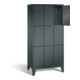C+P Garderobenschrank Classic, H1850xB900xT500mm, Front Anthrazitgrau, Korpus Anthrazitgrau (8010-303)-1