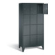 C+P Garderobenschrank Classic, H1850xB900xT500mm, Front Anthrazitgrau, Korpus Anthrazitgrau (8010-304)-1