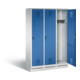 C+P Garderobenschrank Evolo, H1800xB1200xT500mm, Front Enzianblau, Korpus Lichtgrau (48020-32)