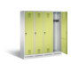 C+P Garderobenschrank Evolo, H1800xB1590xT500mm, Front Viridingrün, Korpus Lichtgrau (48020-42)
