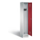 C+P Garderobenschrank Evolo, H1800xB320xT500mm, Front Rubinrot, Korpus Lichtgrau (48020-10)