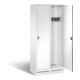 C+P Garderobenschrank Evolo, H1800xB810xT500mm, Front Dekor Weiß, Korpus Verkehrsweiß (48020-22)