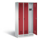 C+P Garderobenschrank Evolo, H1800xB900xT500mm, Front Rubinrot, Korpus Lichtgrau (48020-30)