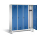 C+P Garderobenschrank Evolo, H1850xB1590xT500mm, Front Enzianblau, Korpus Lichtgrau (48010-42)