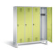 C+P Garderobenschrank Evolo, H1850xB1590xT500mm, Front Viridingrün, Korpus Lichtgrau (48010-42)