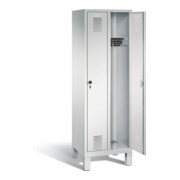C+P Garderobenschrank Evolo, mit Füßen, 2 Abteile