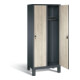 C+P Garderobenschrank Evolo, H1850xB810xT500mm, Front Dekor Sen-Esche, Korpus Anthrazitgrau (48010-22)