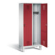 C+P Garderobenschrank Evolo, H1850xB810xT500mm, Front Rubinrot, Korpus Lichtgrau (48010-22)