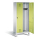 C+P Garderobenschrank Evolo, H1850xB810xT500mm, Front Viridingrün, Korpus Lichtgrau (48010-22)