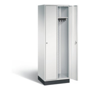 C+P Garderobenschrank Intro, H1950xB620xT490mm, Front Lichtgrau, Korpus Lichtgrau (8170-201)