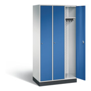 C+P Garderobenschrank Intro, H1950xB920xT490mm, Front Enzianblau, Korpus Lichtgrau (8170-301)