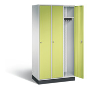 C+P Garderobenschrank Intro, H1950xB920xT490mm, Front Viridingrün, Korpus Lichtgrau (8170-301)