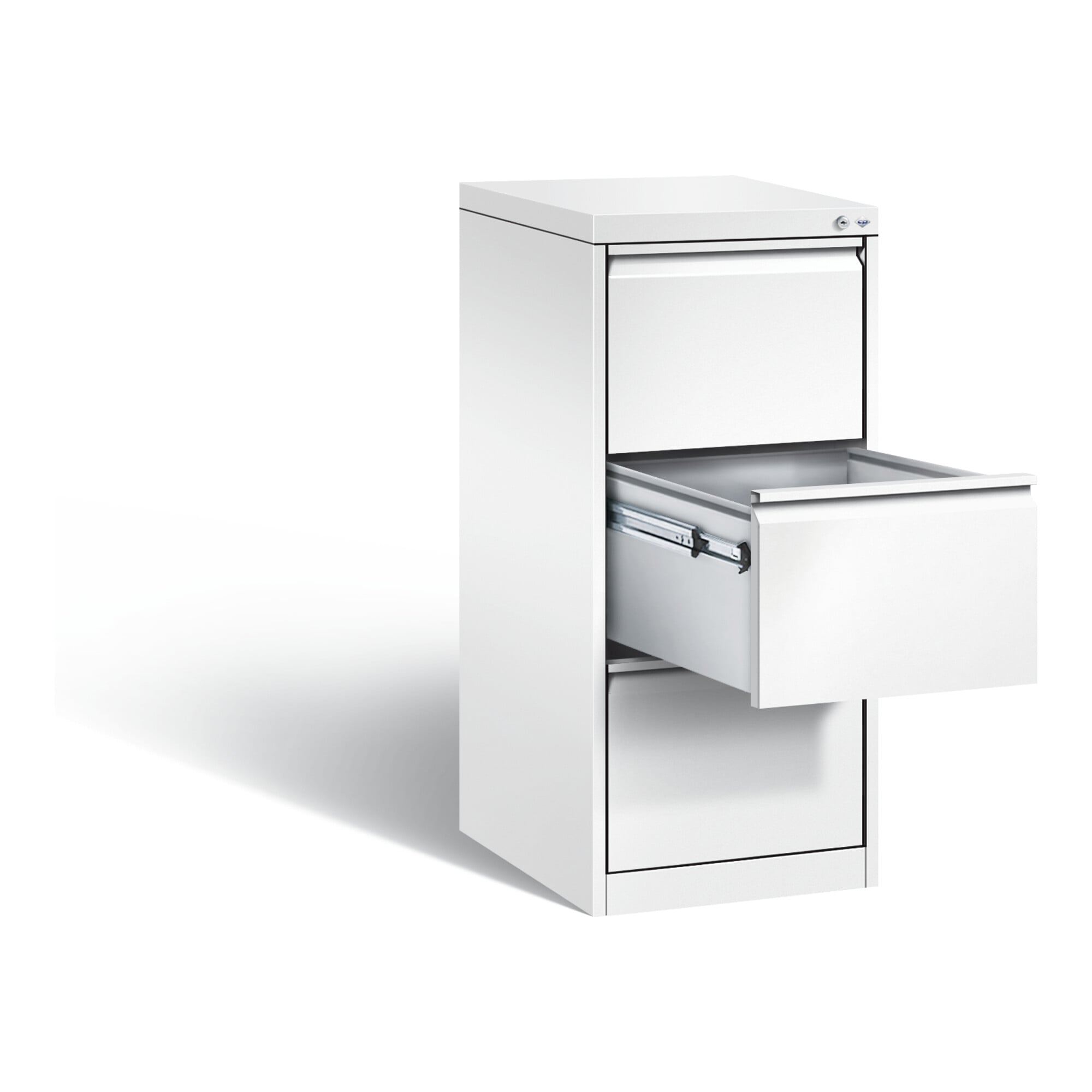 C+P Hängeregistraturschrank Acurado, H1045xB433xT590mm, Front Verkehrsweiß, Korpus Verkehrsweiß (12423-311) ; C + P Möbelsysteme