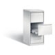 C+P Karteischrank Acurado, H1045xB433xT590mm, Front Lichtgrau, Korpus Lichtgrau (12423-321)