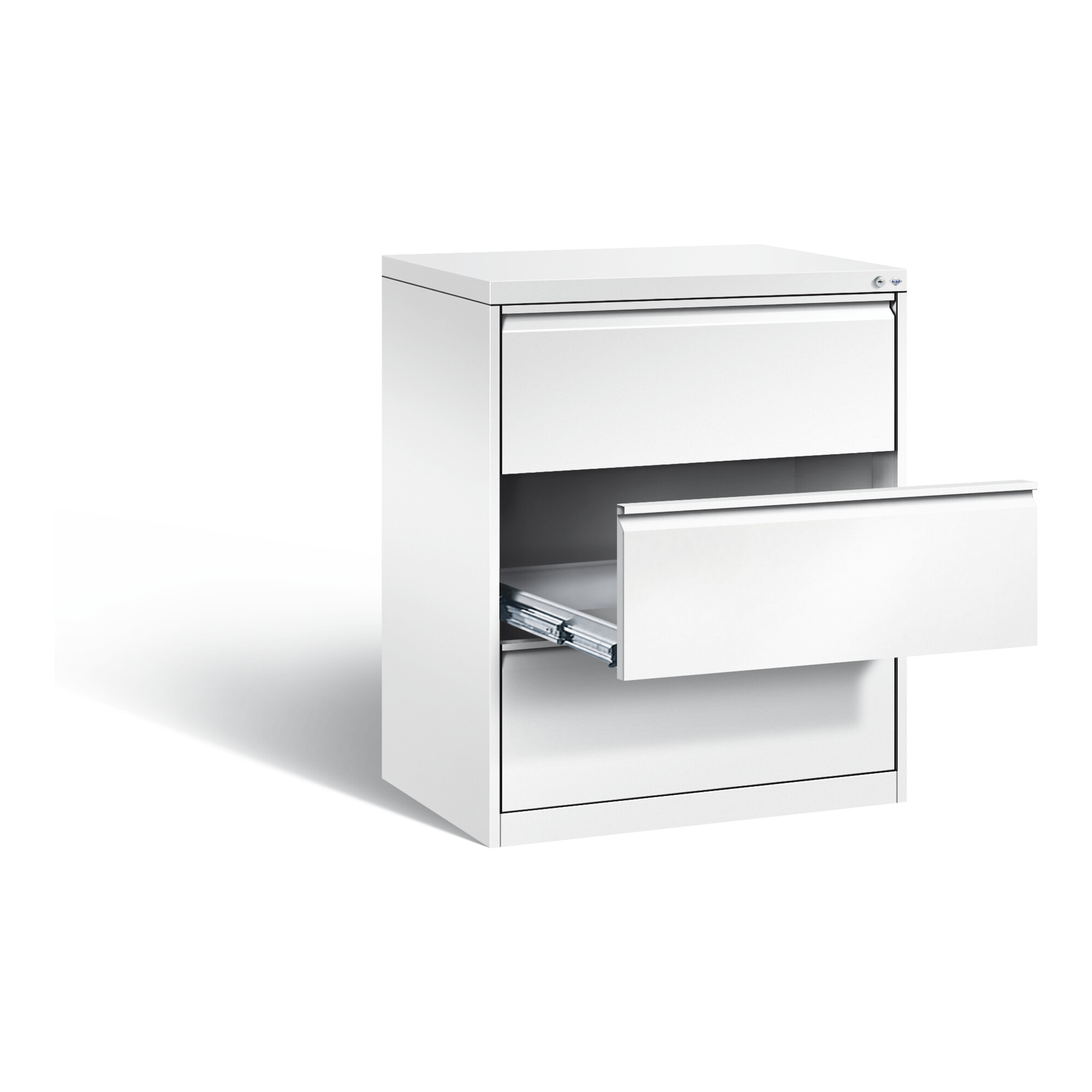 C+P Karteischrank Acurado, H1045xB787xT590mm, Front Verkehrsweiß, Korpus Verkehrsweiß (12923-322) ; C + P Möbelsysteme