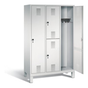 C+P Kombi-Spind Evolo, H1850xB1200xT500mm, Front Lichtgrau, Korpus Lichtgrau (48610-32)