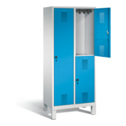 C+P Kombi-Spind Evolo, H1850xB810xT500mm, Front Lichtblau, Korpus Lichtgrau (48610-22)