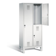 C+P Kombi-Spind Evolo, H1850xB810xT500mm, Front Lichtgrau, Korpus Lichtgrau (48610-22)